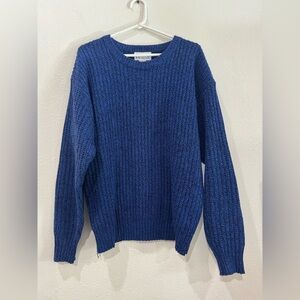 Classic Blue Crewneck Sweater